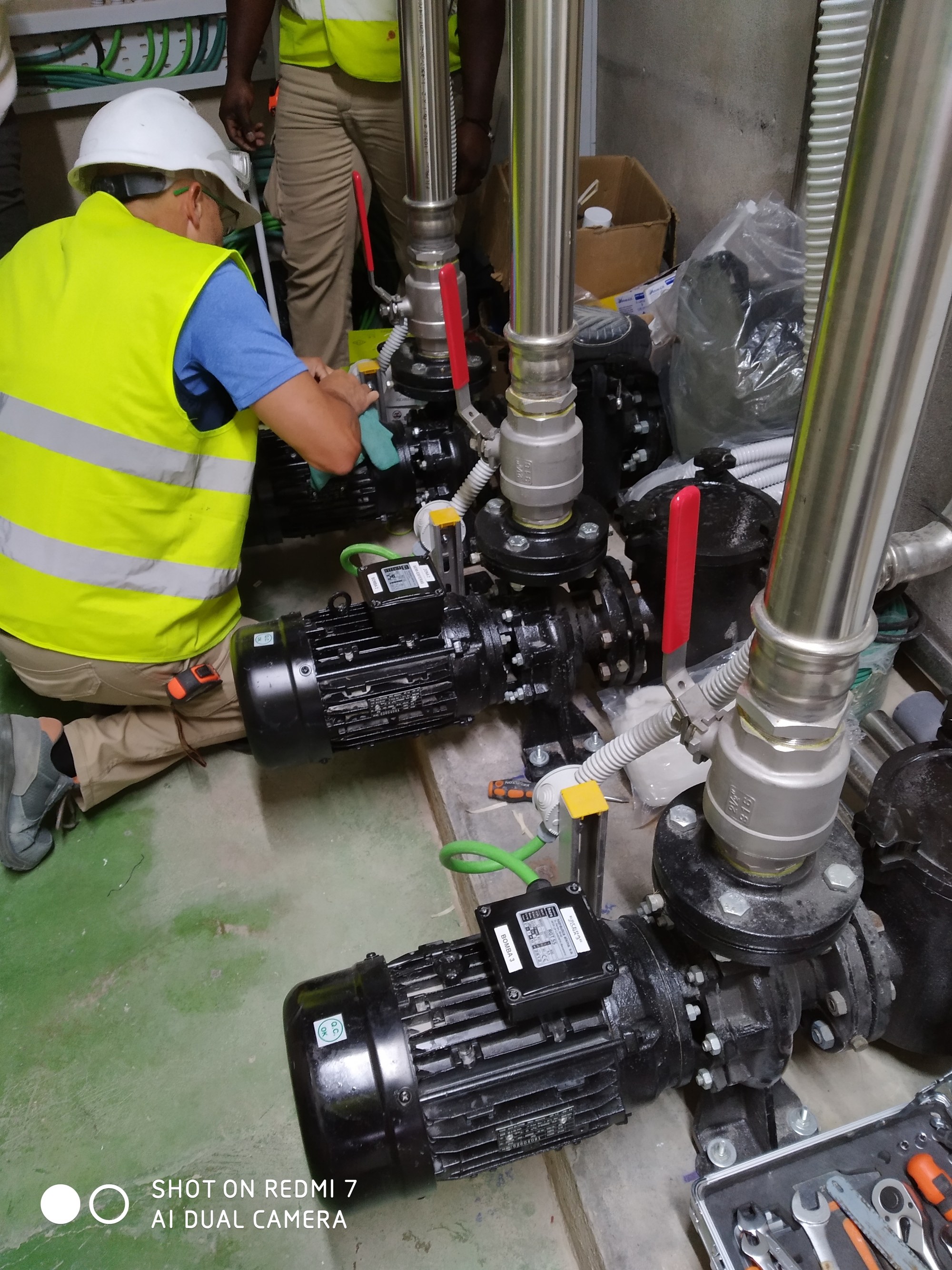 Bombas de la instalación hidráulica de la fuente ornamental de Onda